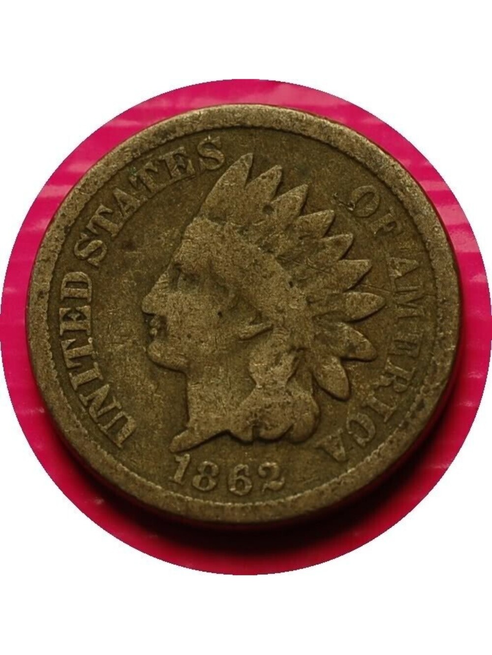 W342 1862 Indian Head Cent Penny 1c - Check Out Our Store 🔥🔥CIVIL WAR ERA🔥🔥